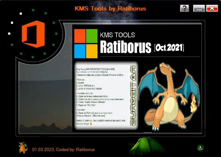 Download Ratiborus KMS Tools full hướng dẫn chi tiết 2024
